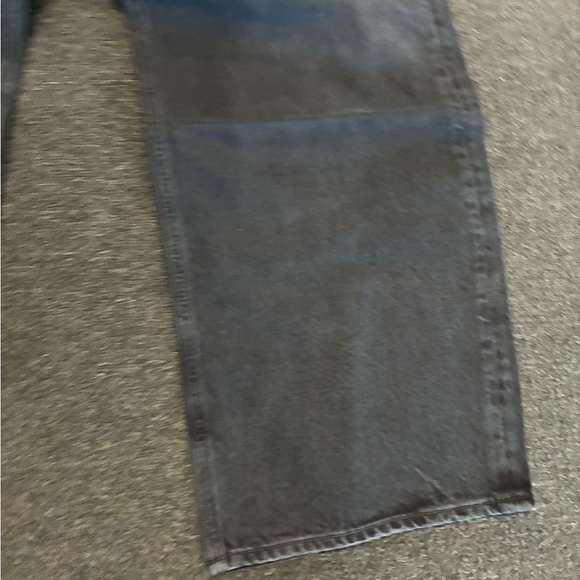 Agolde Low Curve Jean in Black Tar Womens Wide Leg Jeans New SZ 28 NWT - Picture 3 of 13